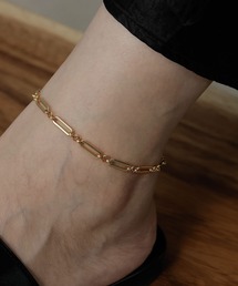 ORLEAN(オルレアン)の金属アレルギー対応 デザインチェーンアンクレット サージカルステンレス(アンクレット)
