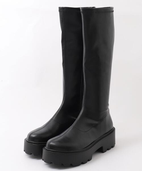 WEGO（ウィゴー）の「WEGO/プレーンロングブーツ（ブーツ・レディース・ブラック/ブラウン・MEDIUM/SMALL/LARGE）」の17枚目の写真