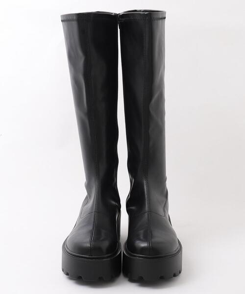 WEGO（ウィゴー）の「WEGO/プレーンロングブーツ（ブーツ・レディース・ブラック/ブラウン・MEDIUM/SMALL/LARGE）」の19枚目の写真