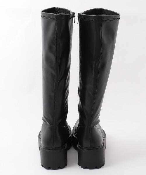 WEGO（ウィゴー）の「WEGO/プレーンロングブーツ（ブーツ・レディース・ブラック/ブラウン・MEDIUM/SMALL/LARGE）」の20枚目の写真