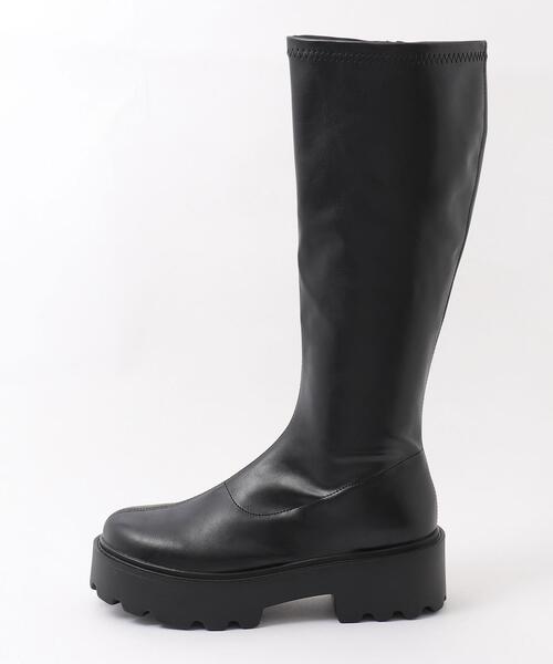 WEGO（ウィゴー）の「WEGO/プレーンロングブーツ（ブーツ・レディース・ブラック/ブラウン・MEDIUM/SMALL/LARGE）」の15枚目の写真