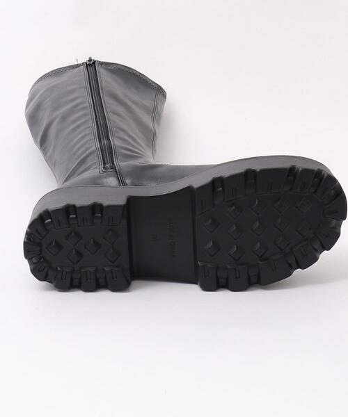 WEGO（ウィゴー）の「WEGO/プレーンロングブーツ（ブーツ・レディース・ブラック/ブラウン・MEDIUM/SMALL/LARGE）」の21枚目の写真