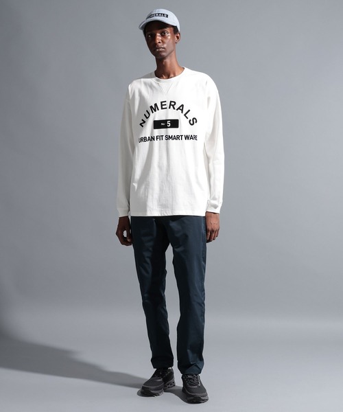 NUMERALS（ヌメラルズ）の「【NUMERALS】カレッジプリントロングスリーブTEE（Tシャツ/カットソー・メンズ・オフホワイト/パープル/ブラック・LARGE/MEDIUM）」の19枚目の写真