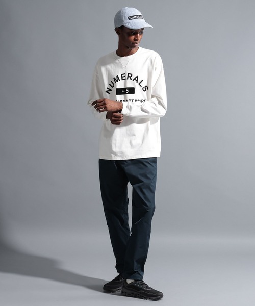 NUMERALS（ヌメラルズ）の「【NUMERALS】カレッジプリントロングスリーブTEE（Tシャツ/カットソー・メンズ・オフホワイト/パープル/ブラック・LARGE/MEDIUM）」の20枚目の写真