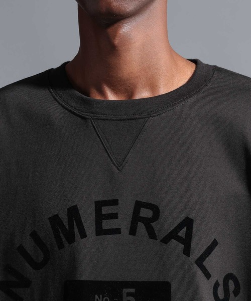 NUMERALS（ヌメラルズ）の「【NUMERALS】カレッジプリントロングスリーブTEE（Tシャツ/カットソー・メンズ・オフホワイト/パープル/ブラック・LARGE/MEDIUM）」の12枚目の写真