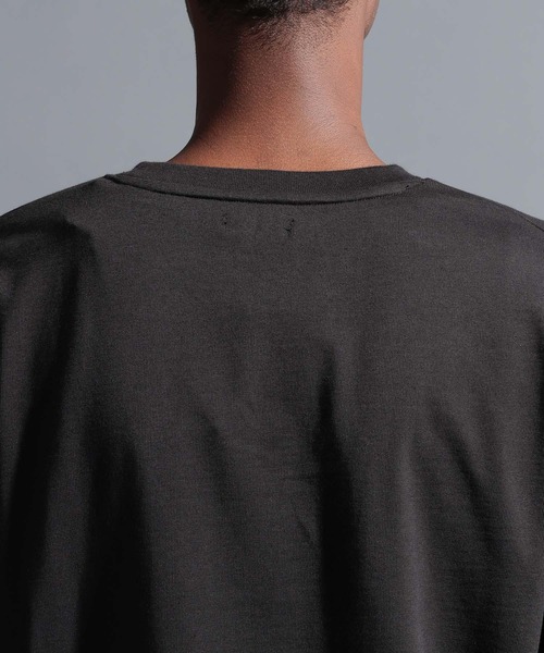 NUMERALS（ヌメラルズ）の「【NUMERALS】カレッジプリントロングスリーブTEE（Tシャツ/カットソー・メンズ・オフホワイト/パープル/ブラック・LARGE/MEDIUM）」の15枚目の写真