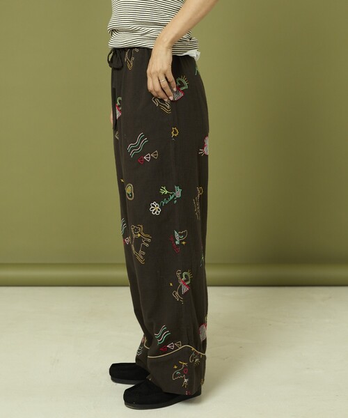 セール】Freada/フリーダ モチーフ刺繍 柄 パンツ（その他パンツ
