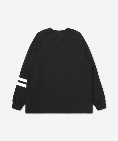 Hurley (ハーレー)の「【Hurley/ハーレー】ヘビーウエイトサーマルロングTシャツ 吸水速乾 オーバーサイズシルエット ワンポイント THERMAL BP LS(Tシャツ/カットソー・メンズ・オフホワイト/ブラック/カーキブラウン/ブラック×イエロー/ブラック×ピンク/ブラック×ブルー・MEDIUM/LARGE/X-LARGE/SMALL)」の10枚目の写真