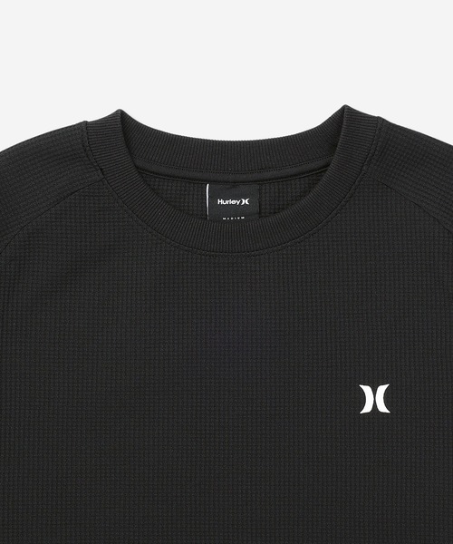 Hurley (ハーレー)の「【Hurley/ハーレー】ヘビーウエイトサーマルロングTシャツ 吸水速乾 オーバーサイズシルエット ワンポイント THERMAL BP LS(Tシャツ/カットソー・メンズ・オフホワイト/ブラック/カーキブラウン/ブラック×イエロー/ブラック×ピンク/ブラック×ブルー・MEDIUM/LARGE/X-LARGE/SMALL)」の11枚目の写真