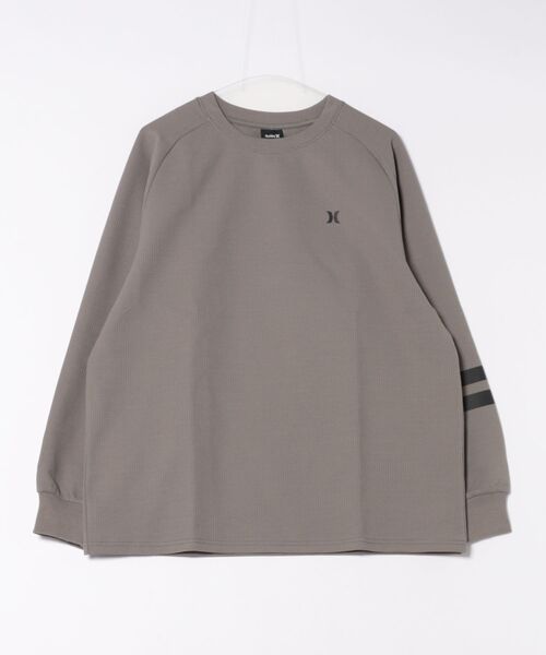 Hurley (ハーレー)の「【Hurley/ハーレー】ヘビーウエイトサーマルロングTシャツ 吸水速乾 オーバーサイズシルエット ワンポイント THERMAL BP LS(Tシャツ/カットソー・メンズ・オフホワイト/ブラック/カーキブラウン/ブラック×イエロー/ブラック×ピンク/ブラック×ブルー・MEDIUM/LARGE/X-LARGE/SMALL)」の18枚目の写真