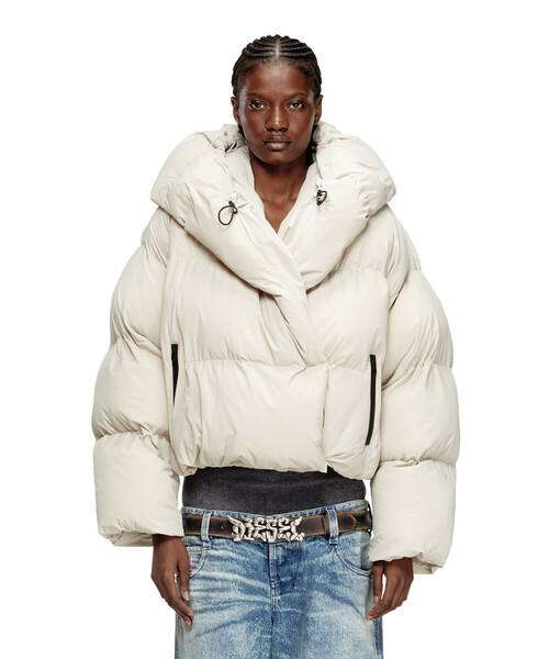DIESEL(ディーゼル)の「ウィメンズ ウィンタージャケット W-ILEY-T1 JACKET(ブルゾン・レディース・ブラック/その他・36/40/38/42)」の7枚目の写真