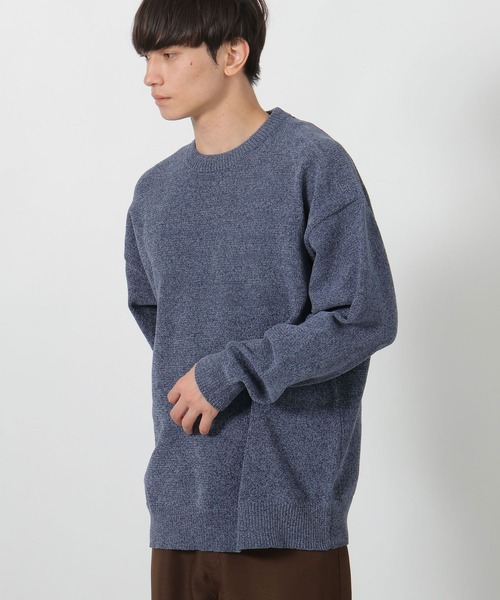LAKOLE（ラコレ）の「カラーモールニットプルオーバー / 497887（ニット/セーター・メンズ・レッド/グレー/ブルー/アイボリー/ブラック/ブラウン/イエロー・MEDIUM/LARGE/X-LARGE）」の5枚目の写真