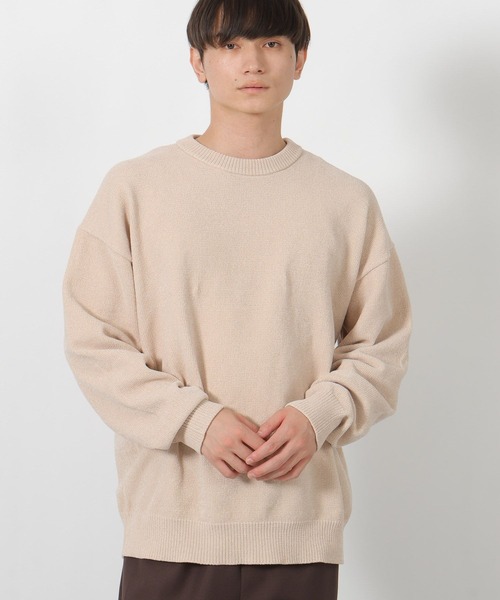 LAKOLE（ラコレ）の「カラーモールニットプルオーバー / 497887（ニット/セーター・メンズ・レッド/グレー/ブルー/アイボリー/ブラック/ブラウン/イエロー・MEDIUM/LARGE/X-LARGE）」の2枚目の写真