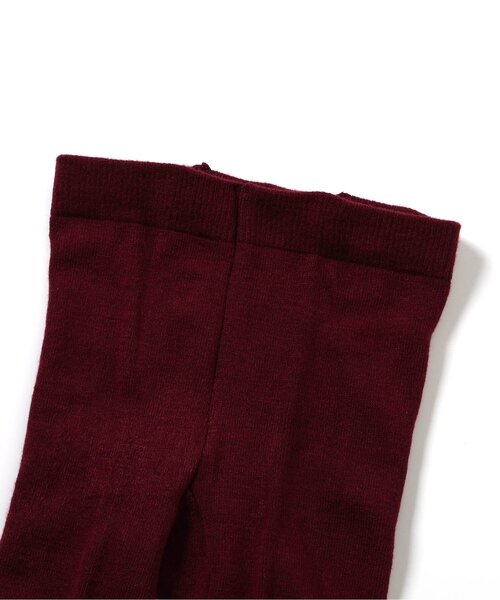 Ampersand（アンパサンド）の「【ジュニア対応】サイドリボン柄ウエストハグタイツ（タイツ/ストッキング・キッズ・ライトインディゴブルー/ワインレッド/オフホワイト・90/100/110/120/140/80）」の8枚目の写真