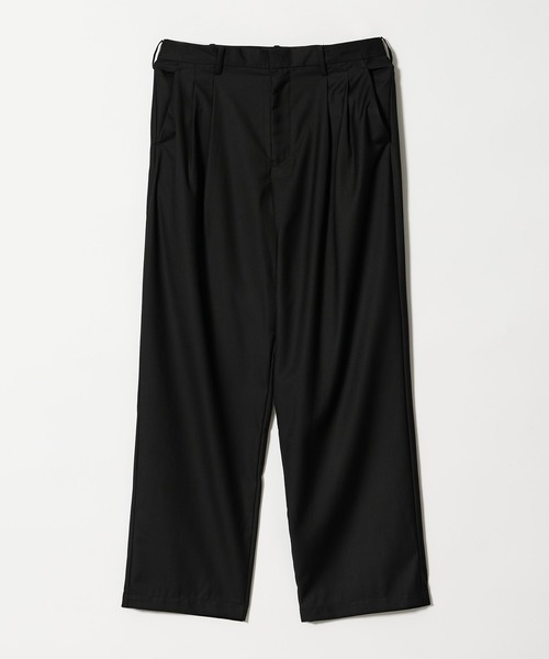 info. BEAUTY&YOUTH（インフォビューティアンドユース）の「【マルチサイズ】ルーズ タック テーパード パンツ（スラックス・メンズ・ダークベージュ/ブラック/ダークネイビー/チャコールグレー/グレー/カーキブラウン・マルチサイズ）」の2枚目の写真