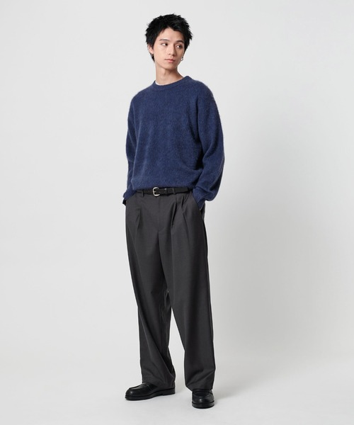 info. BEAUTY&YOUTH（インフォビューティアンドユース）の「【マルチサイズ】ルーズ タック テーパード パンツ（スラックス・メンズ・ダークベージュ/ブラック/ダークネイビー/チャコールグレー/グレー/カーキブラウン・マルチサイズ）」の20枚目の写真