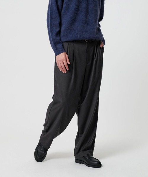 info. BEAUTY&YOUTH（インフォビューティアンドユース）の「【マルチサイズ】ルーズ タック テーパード パンツ（スラックス・メンズ・ダークベージュ/ブラック/ダークネイビー/チャコールグレー/グレー/カーキブラウン・マルチサイズ）」の21枚目の写真