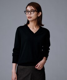 UNTITLED | 【洗える/きれいめ】Vネックプルオーバーニット(ニット/セーター)