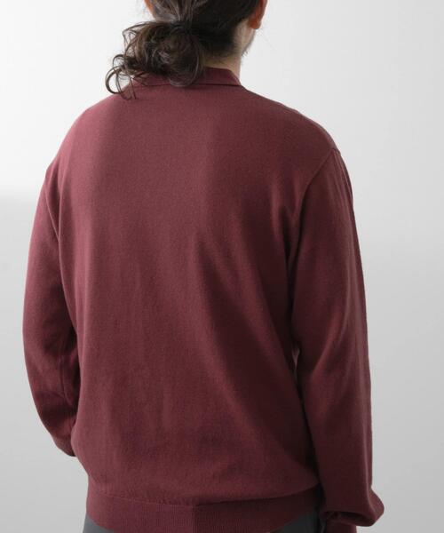 ITEMS URBANRESEARCH(アイテムズ アーバンリサーチ)の「カシミヤ×コットンポロセーター(ニット/セーター・メンズ・ブラック/グレー/モカ/ボルドー・MEDIUM/LARGE)」の7枚目の写真