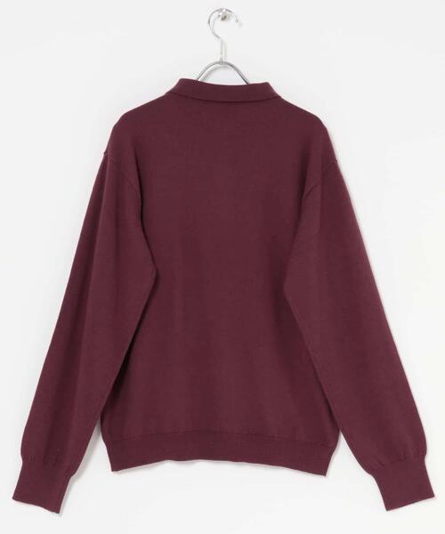 ITEMS URBANRESEARCH(アイテムズ アーバンリサーチ)の「カシミヤ×コットンポロセーター(ニット/セーター・メンズ・ブラック/グレー/モカ/ボルドー・MEDIUM/LARGE)」の18枚目の写真