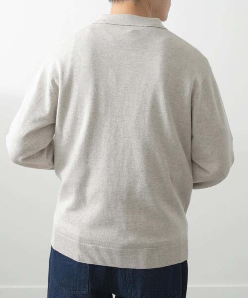 ITEMS URBANRESEARCH(アイテムズ アーバンリサーチ)の「カシミヤ×コットンポロセーター(ニット/セーター・メンズ・ブラック/グレー/モカ/ボルドー・MEDIUM/LARGE)」の7枚目の写真