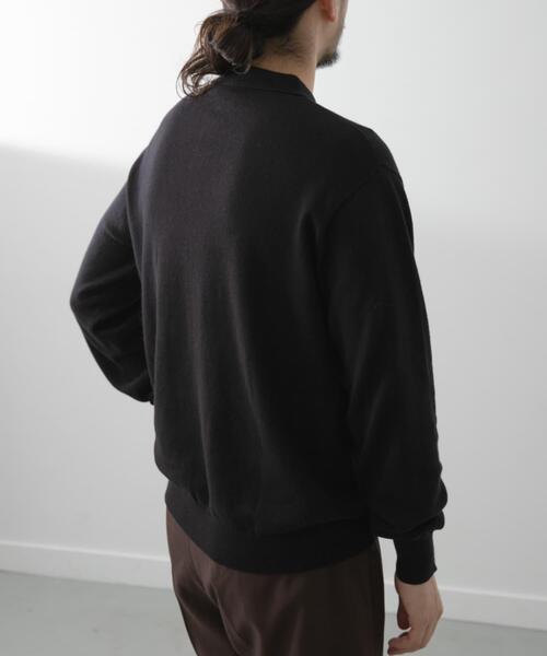 ITEMS URBANRESEARCH(アイテムズ アーバンリサーチ)の「カシミヤ×コットンポロセーター(ニット/セーター・メンズ・ブラック/グレー/モカ/ボルドー・MEDIUM/LARGE)」の14枚目の写真