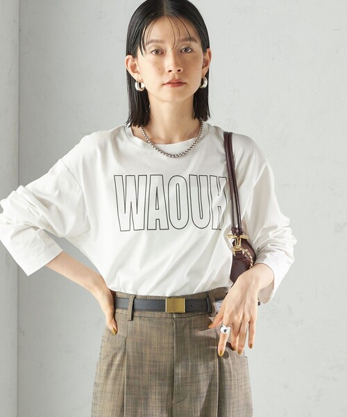 セール】プリント ロゴ ロング スリーブ TEE（Tシャツ/カットソー