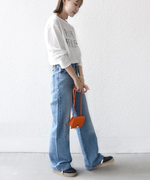 SHIPS(シップス)の「プリント ロゴ ロング スリーブ TEE(Tシャツ/カットソー・レディース・ダークグレー/オフホワイト/ストーン・ONE SIZE)」の10枚目の写真