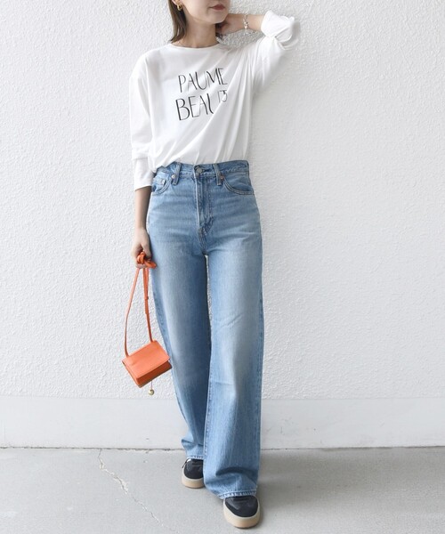 SHIPS(シップス)の「プリント ロゴ ロング スリーブ TEE(Tシャツ/カットソー・レディース・ダークグレー/オフホワイト/ストーン・ONE SIZE)」の11枚目の写真