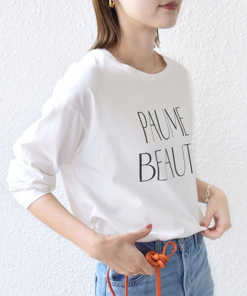 SHIPS(シップス)の「プリント ロゴ ロング スリーブ TEE(Tシャツ/カットソー・レディース・ダークグレー/オフホワイト/ストーン・ONE SIZE)」の13枚目の写真