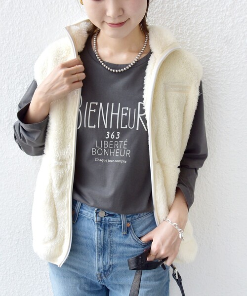 SHIPS(シップス)の「プリント ロゴ ロング スリーブ TEE(Tシャツ/カットソー・レディース・ダークグレー/オフホワイト/ストーン・ONE SIZE)」の20枚目の写真