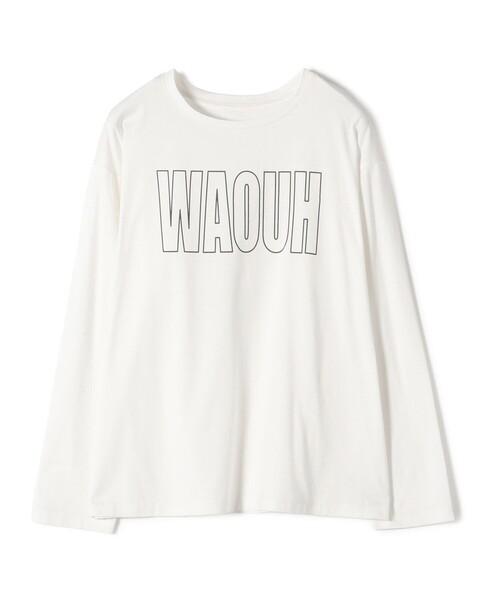 SHIPS(シップス)の「プリント ロゴ ロング スリーブ TEE(Tシャツ/カットソー・レディース・ダークグレー/オフホワイト/ストーン・ONE SIZE)」の21枚目の写真