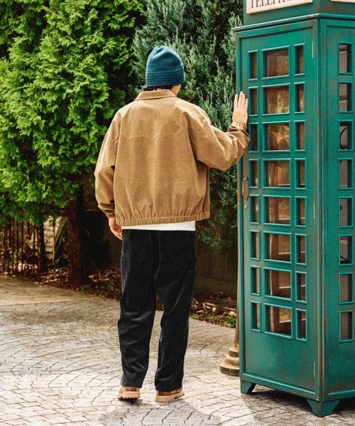 niko and...（ニコアンド）の「フェイクスウェードショートジップブルゾン（ブルゾン・メンズ・キャメル/アイボリー/ブラック・MEDIUM/LARGE）」の16枚目の写真