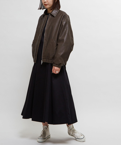 HL】VINTAGE SYNTHETIC LEATHER BLOUSON（ブルゾン）｜CONVERSE