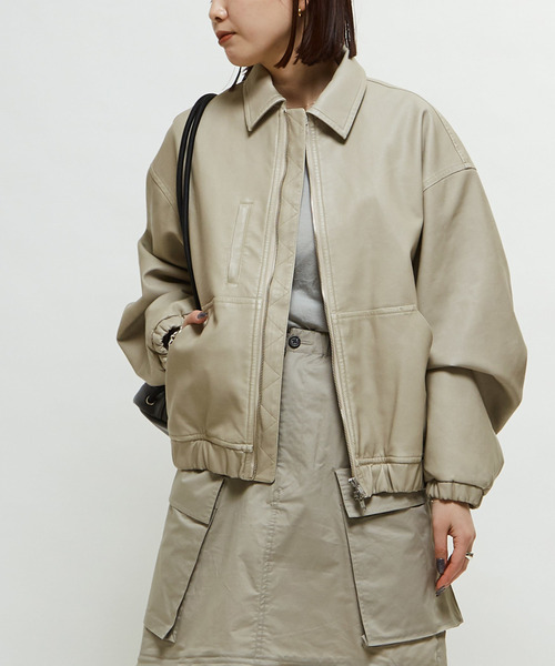 HL】VINTAGE SYNTHETIC LEATHER BLOUSON（ブルゾン）｜CONVERSE