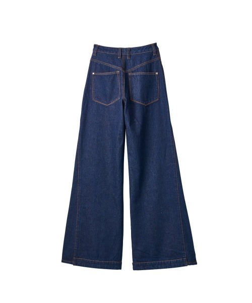 Knuth Marf（クヌースマーフ）の「denim baggy pants(unisex)（デニムパンツ・レディース・インディゴブルー/ブラック・X-SMALL/SMALL/MEDIUM/LARGE）」の22枚目の写真