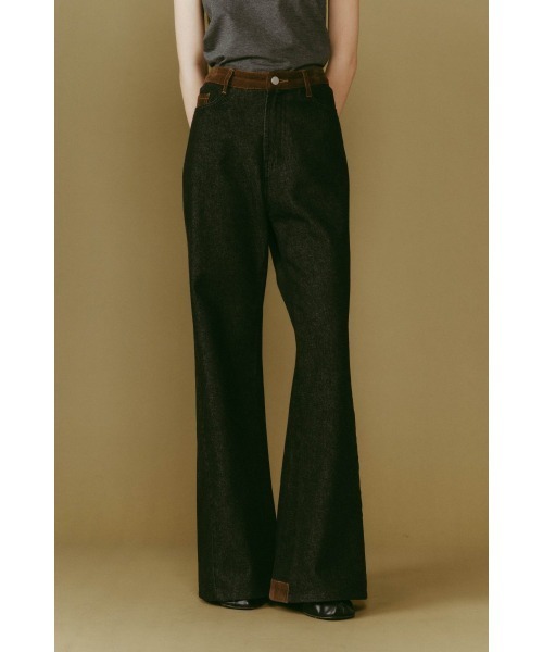 Knuth Marf（クヌースマーフ）の「denim baggy pants(unisex)（デニムパンツ・レディース・インディゴブルー/ブラック・X-SMALL/SMALL/MEDIUM/LARGE）」の6枚目の写真