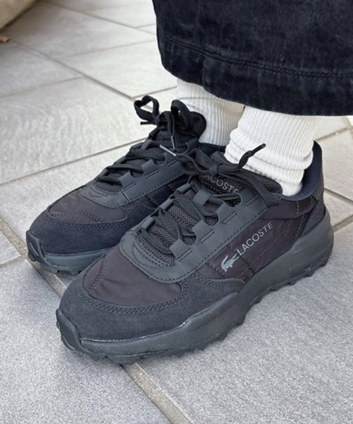 LACOSTE(ラコステ)の「レディース ELITE ACTV EVO 225 3 SFA(スニーカー・レディース・ブラック×ブラック・22.5cm/23.5cm/24.5cm/23.0cm/24.0cm)」の1枚目の写真