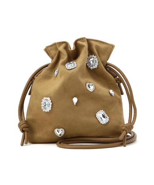 NATURAL BEAUTY BASIC（ナチュラルビューティーベーシック）の「コンチャポシェット（ショルダーバッグ・レディース・ブラック/キャメル・ﾌﾘ-）」の12枚目の写真