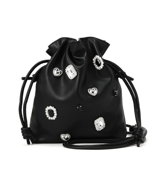 NATURAL BEAUTY BASIC（ナチュラルビューティーベーシック）の「コンチャポシェット（ショルダーバッグ・レディース・ブラック/キャメル・ﾌﾘ-）」の3枚目の写真