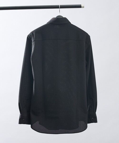 ABAHOUSE（アバハウス）の「【ON/OFF兼用】MESH JERSEY ボタンダウンシャツ / FLEX SHIRTS/ストレッチ 吸水速乾（ビジネスシャツ・メンズ・チャコールグレー/ホワイト/ブラック・48/46/44/50）」の6枚目の写真