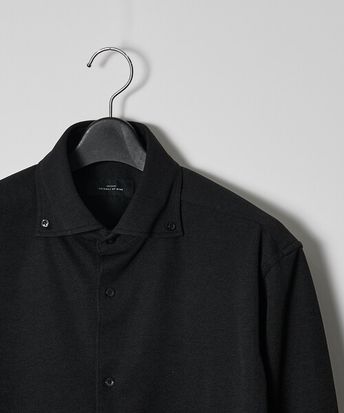 ABAHOUSE（アバハウス）の「【ON/OFF兼用】MESH JERSEY ボタンダウンシャツ / FLEX SHIRTS/ストレッチ 吸水速乾（ビジネスシャツ・メンズ・チャコールグレー/ホワイト/ブラック・48/46/44/50）」の12枚目の写真