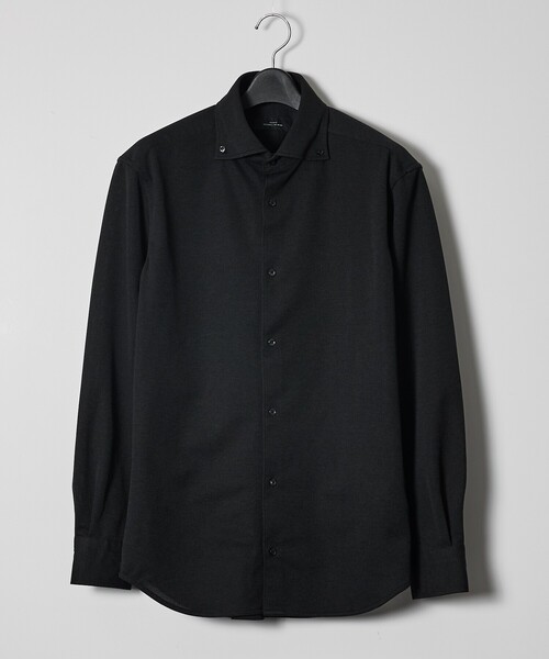 ABAHOUSE（アバハウス）の「【ON/OFF兼用】MESH JERSEY ボタンダウンシャツ / FLEX SHIRTS/ストレッチ 吸水速乾（ビジネスシャツ・メンズ・チャコールグレー/ホワイト/ブラック・48/46/44/50）」の13枚目の写真