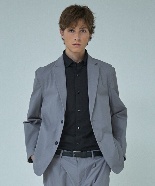 ABAHOUSE（アバハウス）の「【ON/OFF兼用】MESH JERSEY ボタンダウンシャツ / FLEX SHIRTS/ストレッチ 吸水速乾（ビジネスシャツ・メンズ・チャコールグレー/ホワイト/ブラック・48/46/44/50）」の15枚目の写真