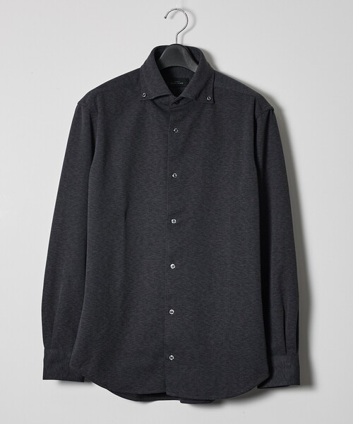 ABAHOUSE（アバハウス）の「【ON/OFF兼用】MESH JERSEY ボタンダウンシャツ / FLEX SHIRTS/ストレッチ 吸水速乾（ビジネスシャツ・メンズ・チャコールグレー/ホワイト/ブラック・48/46/44/50）」の21枚目の写真