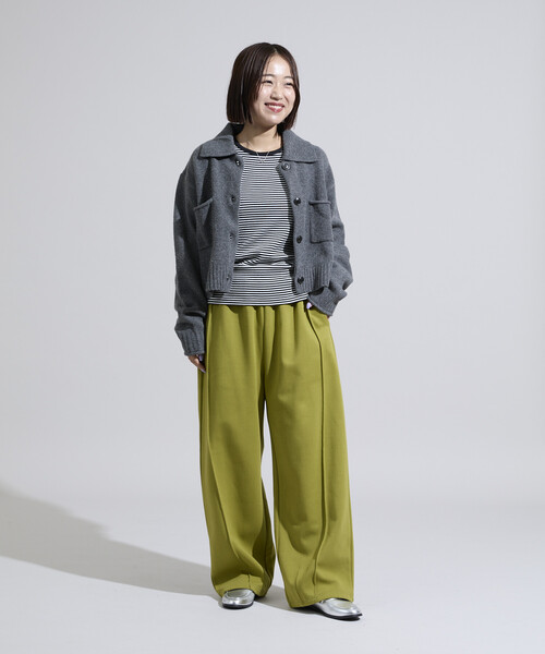 FREAK'S STORE（フリークスストア）の「＜調温素材＞INKEEP クルーネックトップス/インキープ ロンT（Tシャツ/カットソー・レディース・レッド/オフホワイト/その他/ブラック・ﾌﾘ-）」の5枚目の写真