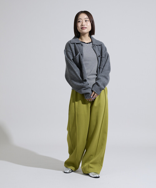 FREAK'S STORE（フリークスストア）の「＜調温素材＞INKEEP クルーネックトップス/インキープ ロンT（Tシャツ/カットソー・レディース・レッド/オフホワイト/その他/ブラック・ﾌﾘ-）」の7枚目の写真