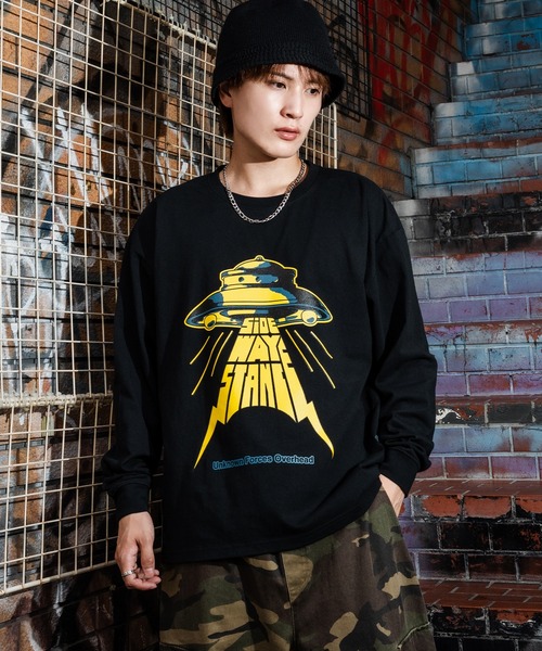 SIDEWAY STANCE(サイドウェイスタンス)の「【SIDEWAY STANCE】オリジナル グラフィック プリント ロンT(Tシャツ/カットソー・メンズ・ブラック系/ホワイト/ブラック系1/ブラック/ホワイト系/ホワイト系1・SMALL/MEDIUM/LARGE/X-LARGE)」の5枚目の写真