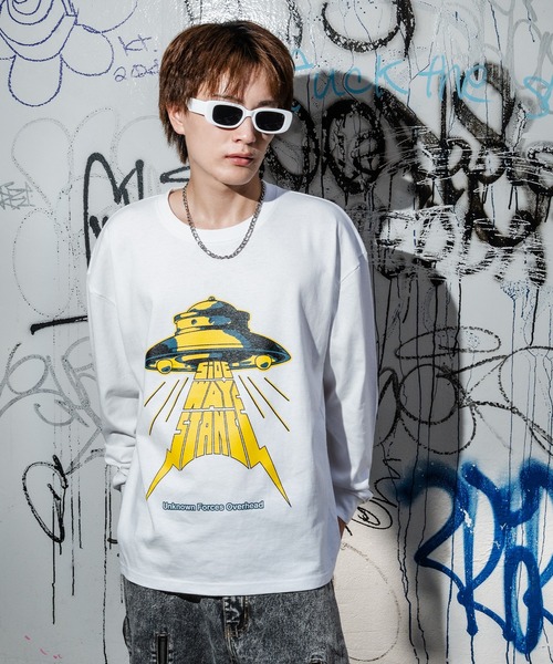 SIDEWAY STANCE(サイドウェイスタンス)の「【SIDEWAY STANCE】オリジナル グラフィック プリント ロンT(Tシャツ/カットソー・メンズ・ブラック系/ホワイト/ブラック系1/ブラック/ホワイト系/ホワイト系1・SMALL/MEDIUM/LARGE/X-LARGE)」の22枚目の写真