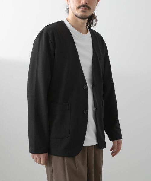 Theory 22SS ノーカラージャケット Sサイズ クレープ素材 ブラック Theory 22SS ノーカラージャケット Sサイズ クレープ素材 ブラック